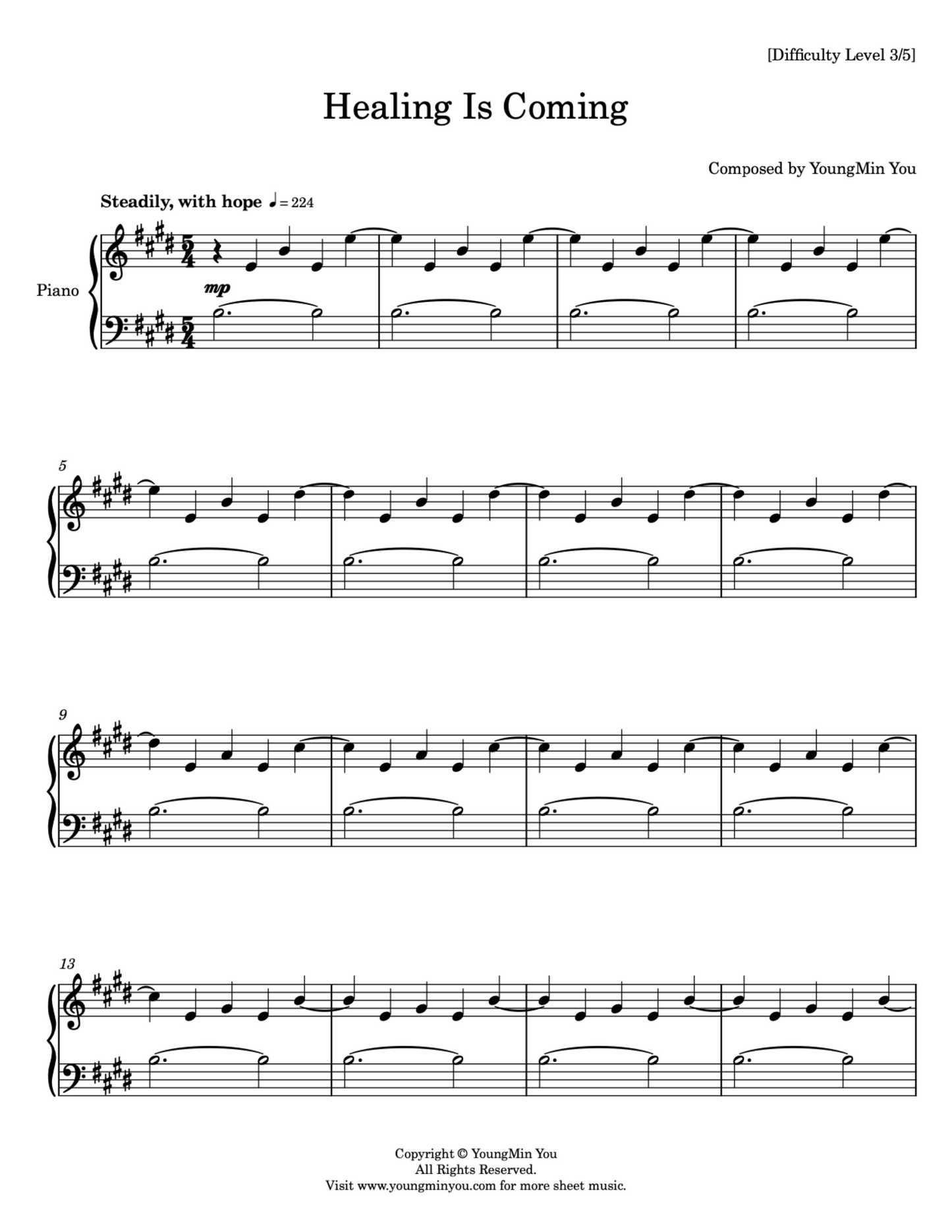 Healing Is Coming | Sheet Music Download