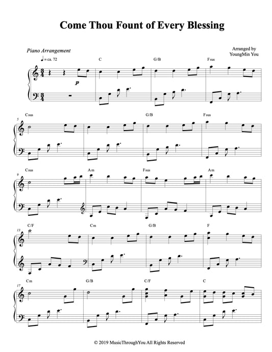 Come Thou Fount of Every Blessing | Sheet Music Download