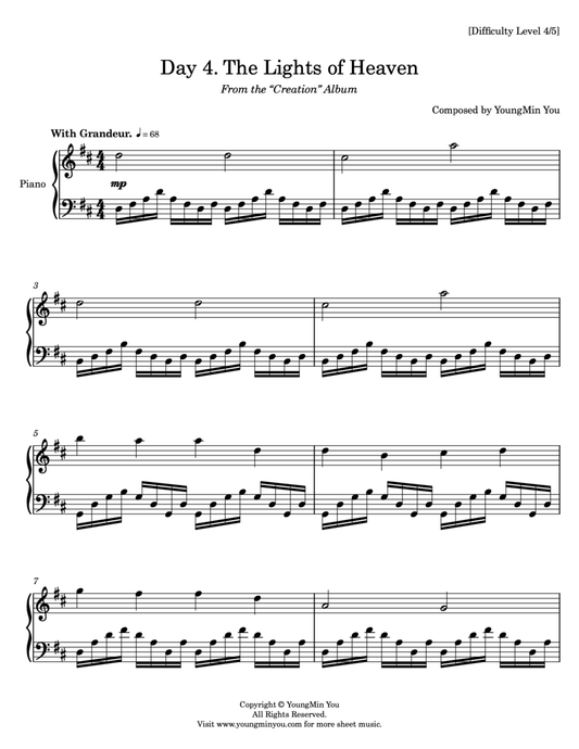 Day 4. The Lights of Heaven | Sheet Music Download