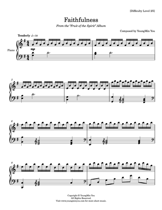 Faithfulness | Sheet Music Download