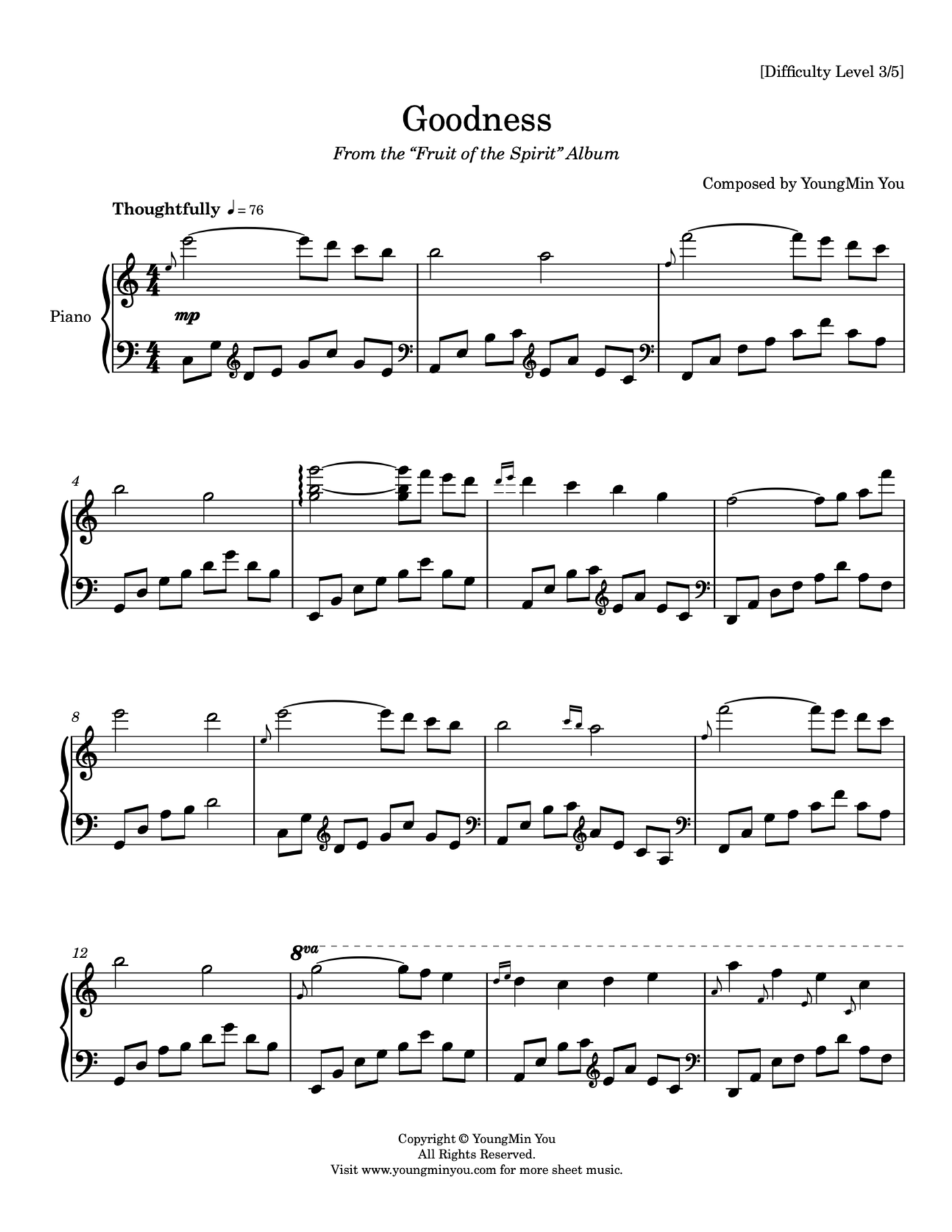 Goodness | Sheet Music Download