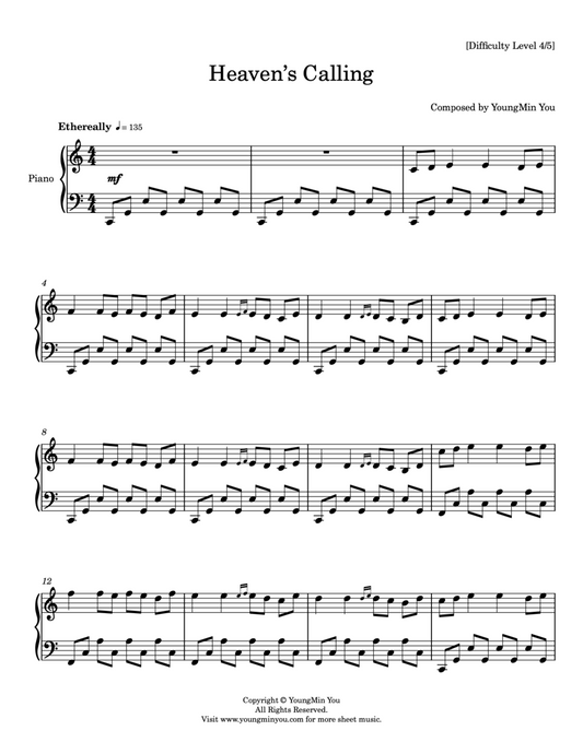 Heaven's Calling | Sheet Music Download