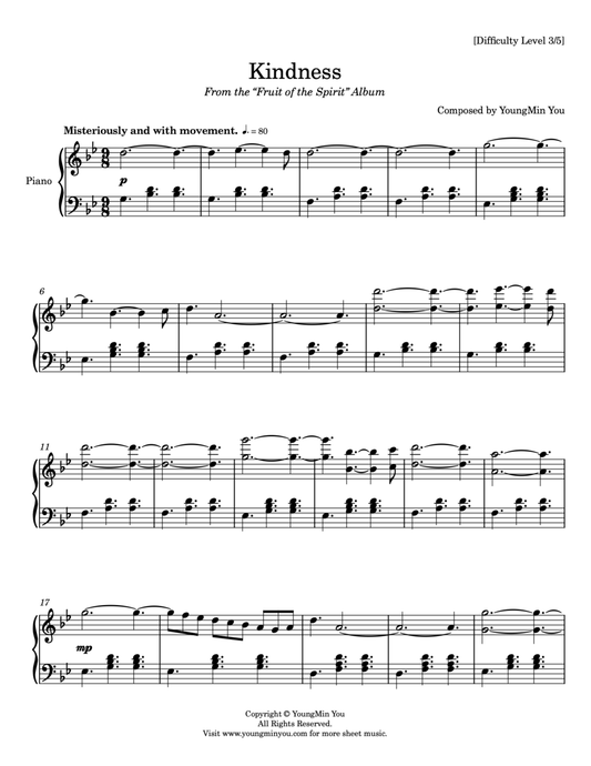 Kindness | Sheet Music Download