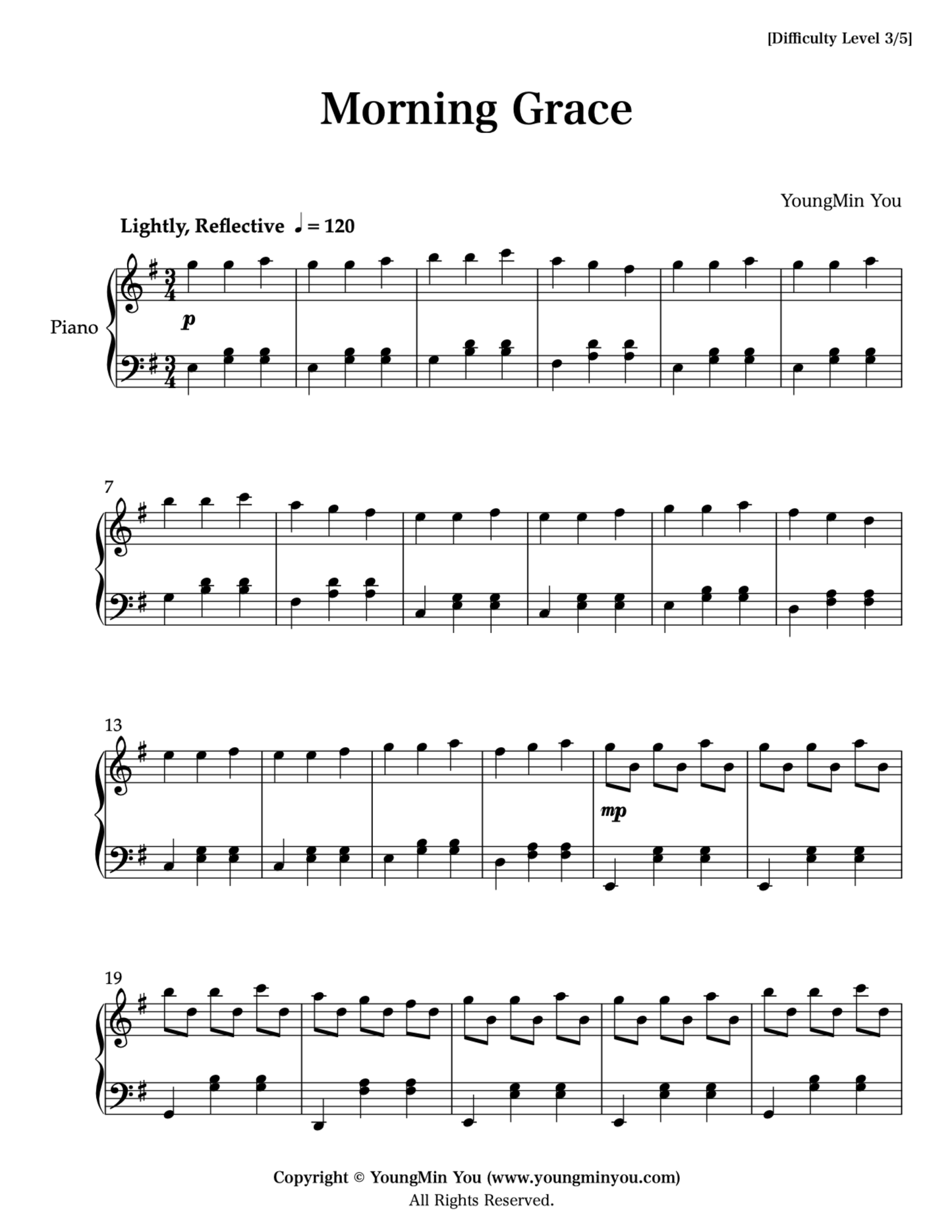 Morning Grace | Sheet Music Download