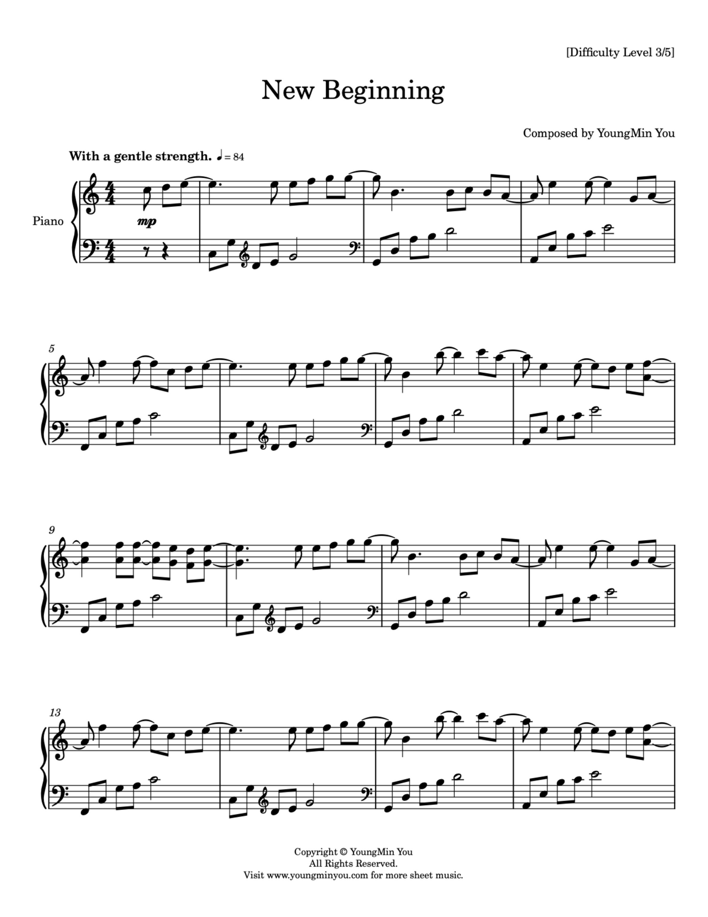 New Beginning | Sheet Music Download