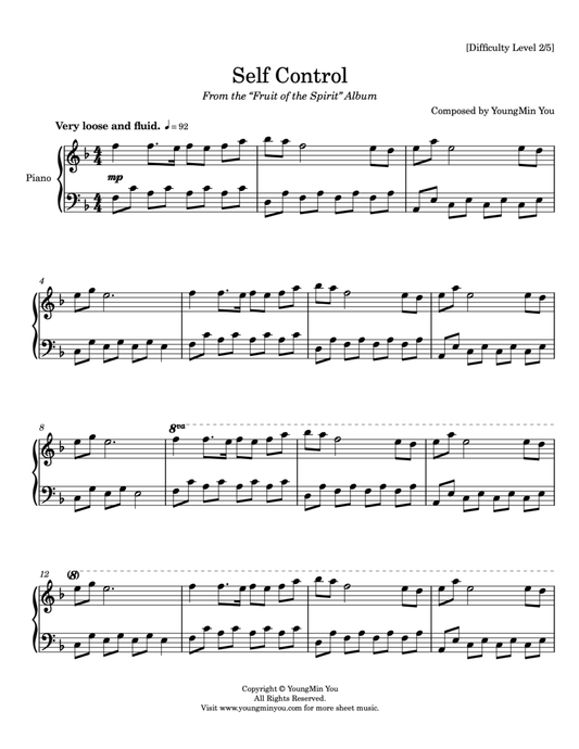 Self Control | Sheet Music Download
