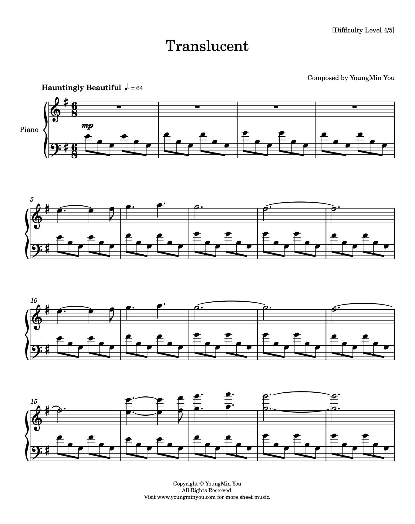 Translucent | Sheet Music Download