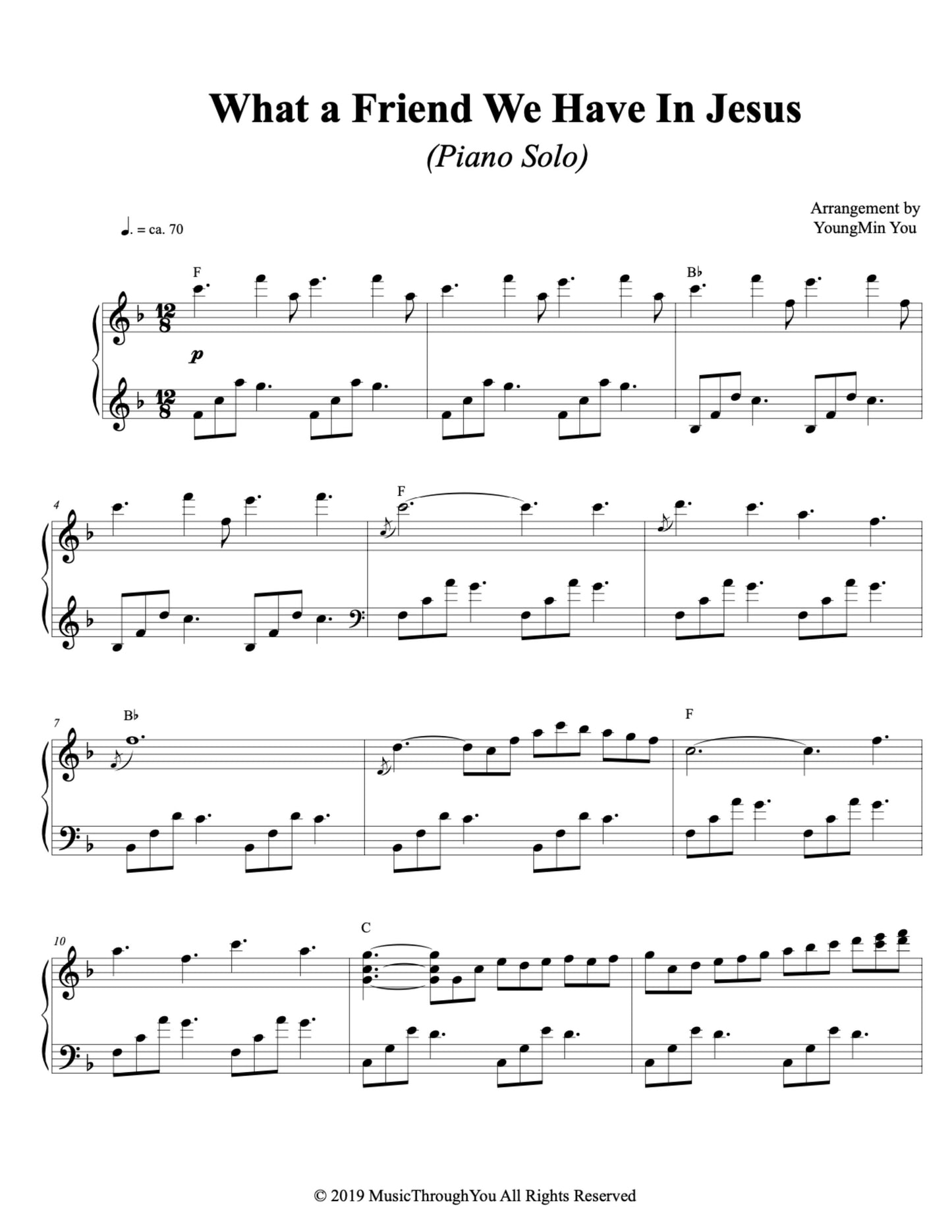 What a Friend We Have In Jesus | Sheet Music Download (Copy)